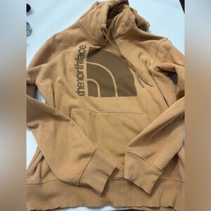 Northface size small tan men’s sweatshirt- hoodie